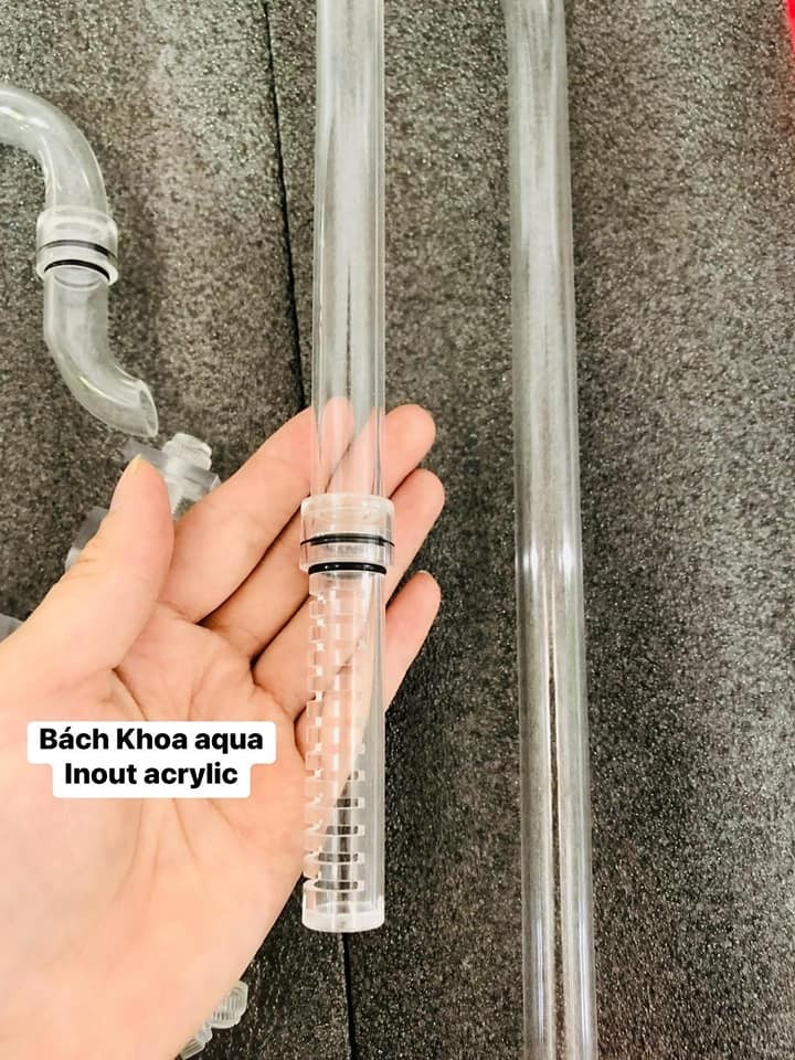 In Out Acrylic trong suốt Fi10 - Fi12 - Fi16 cho bể cá